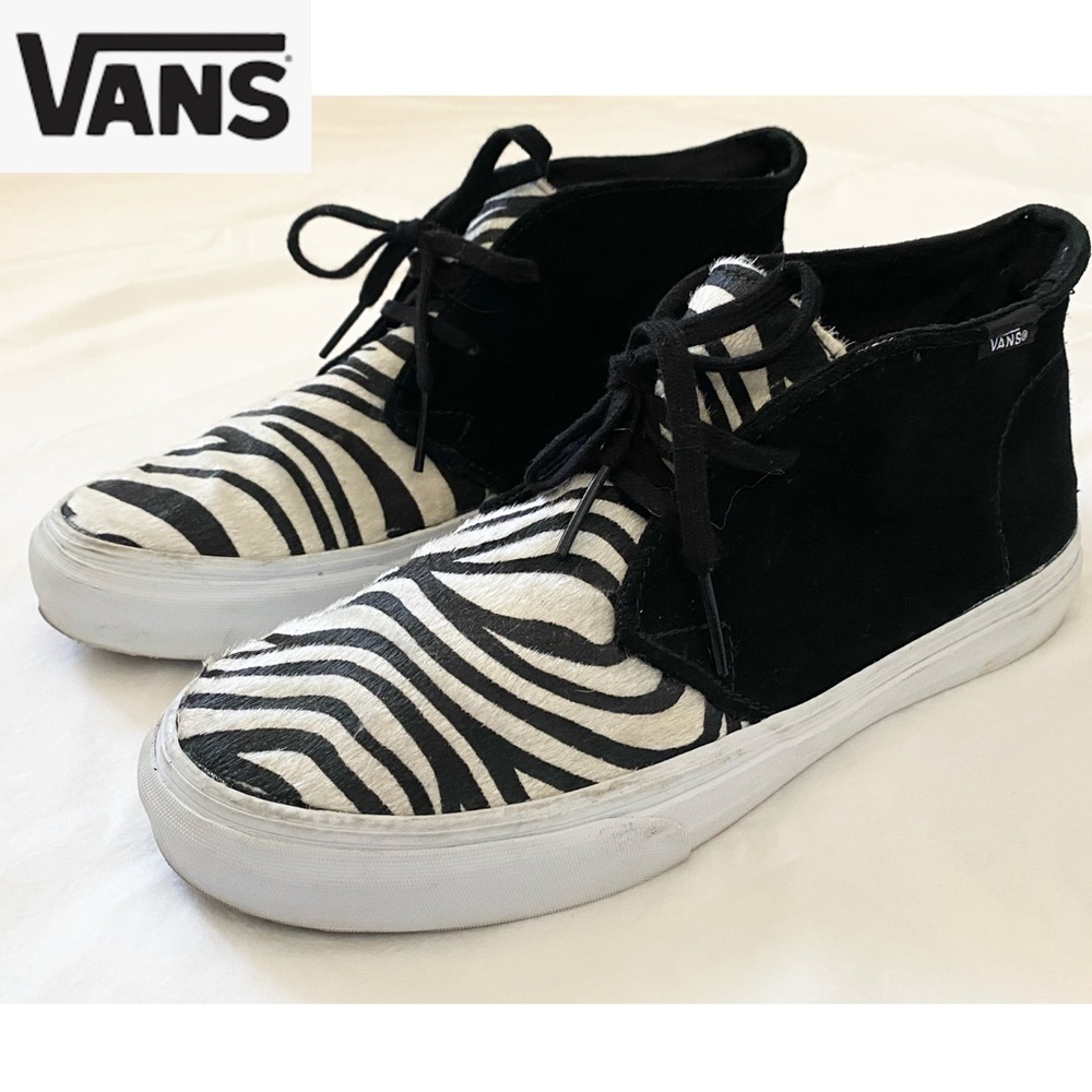 Vans Hightop Zebra 🦓 Sneakers Sz. 9.5